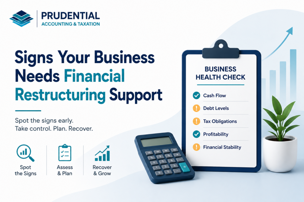 signs of financial restructuring